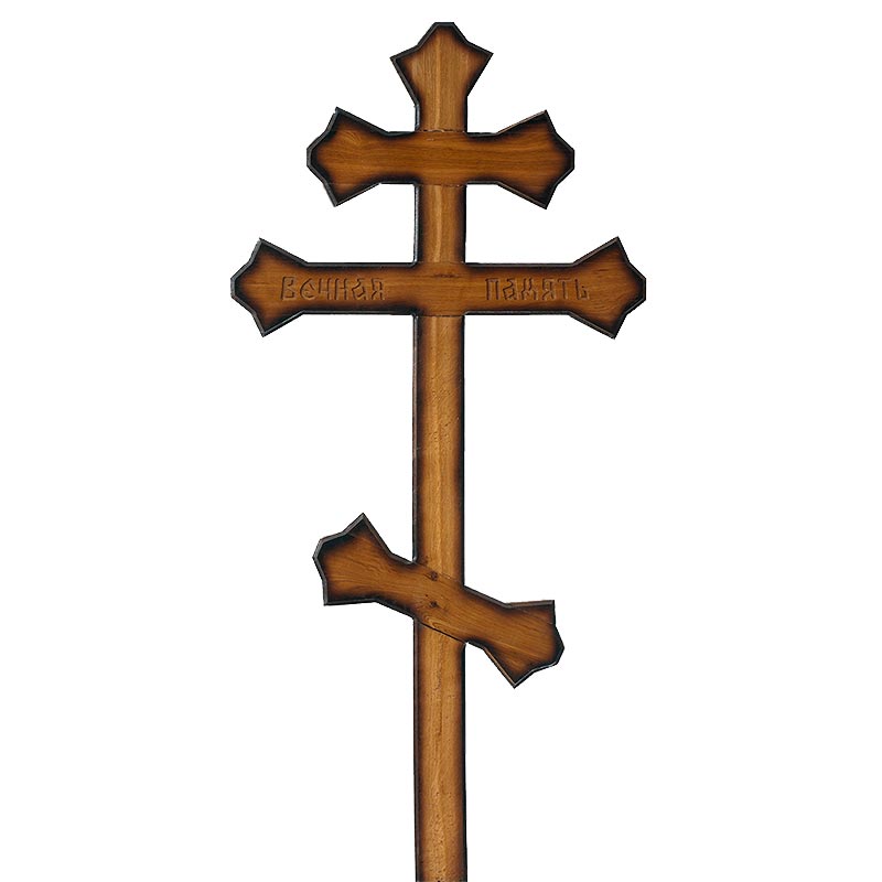 Крест дубовый Тюльпан